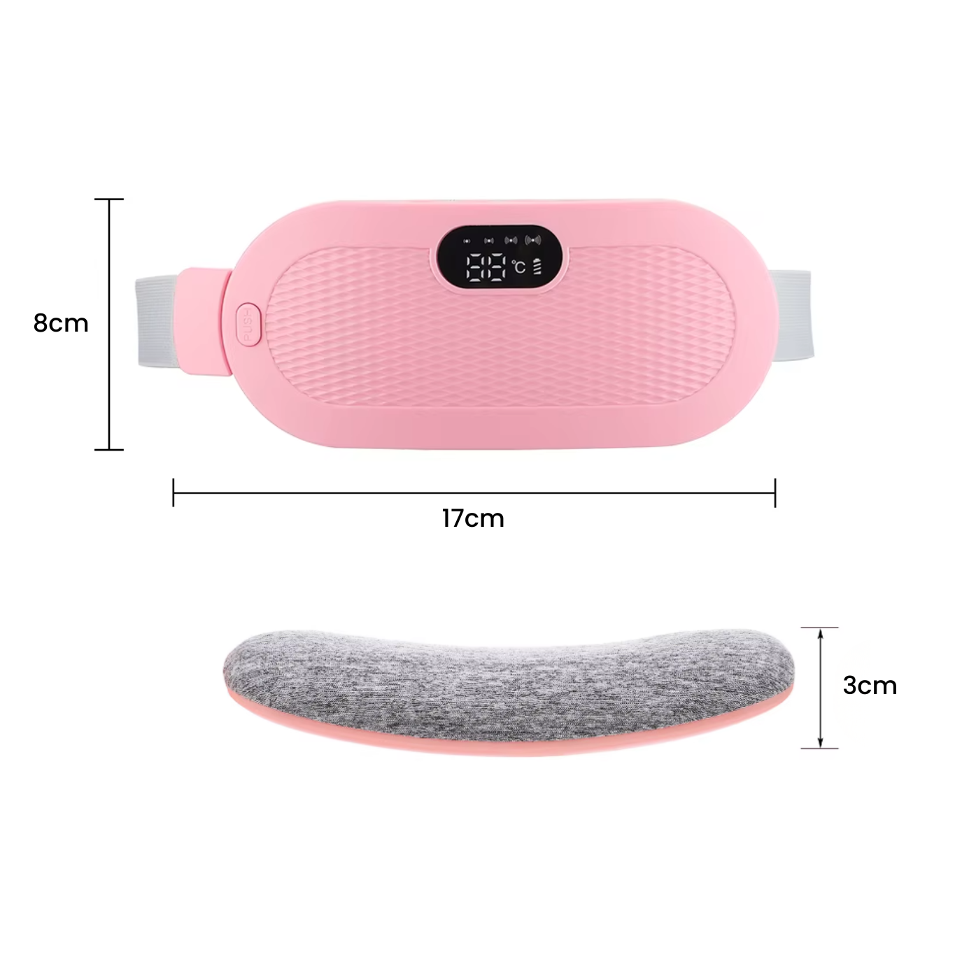 CozyBelly - Pas grzewczy łagodzący bóle menstruacyjne