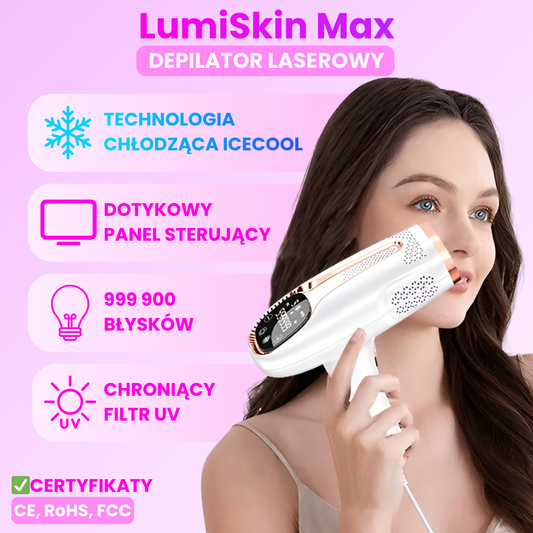 LumiSkin Max - Depilator laserowy z funkcją chłodzenia