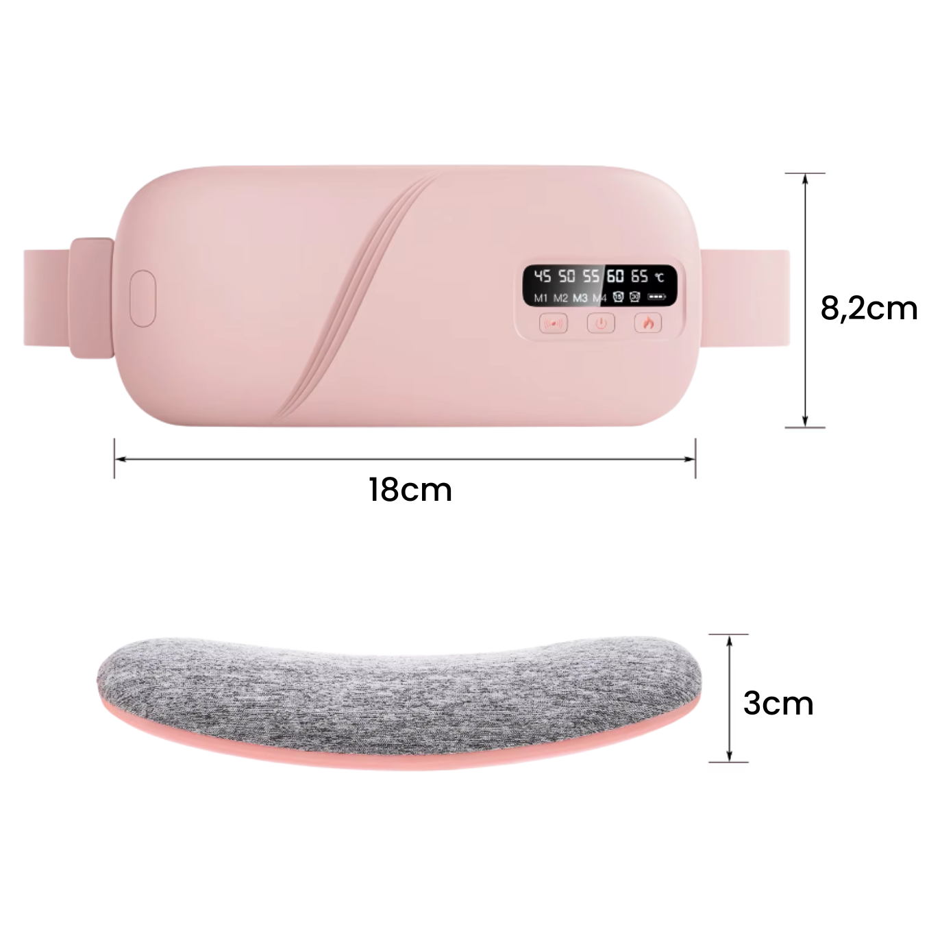 CozyBelly - Pas grzewczy łagodzący bóle menstruacyjne