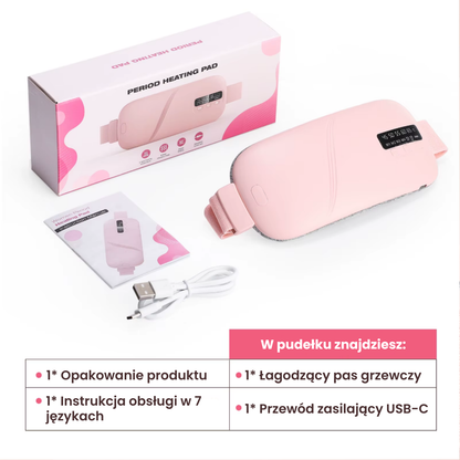 CozyBelly - Pas grzewczy łagodzący bóle menstruacyjne