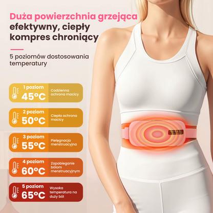 CozyBelly - Pas grzewczy łagodzący bóle menstruacyjne