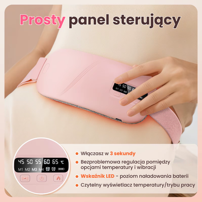 CozyBelly - Pas grzewczy łagodzący bóle menstruacyjne