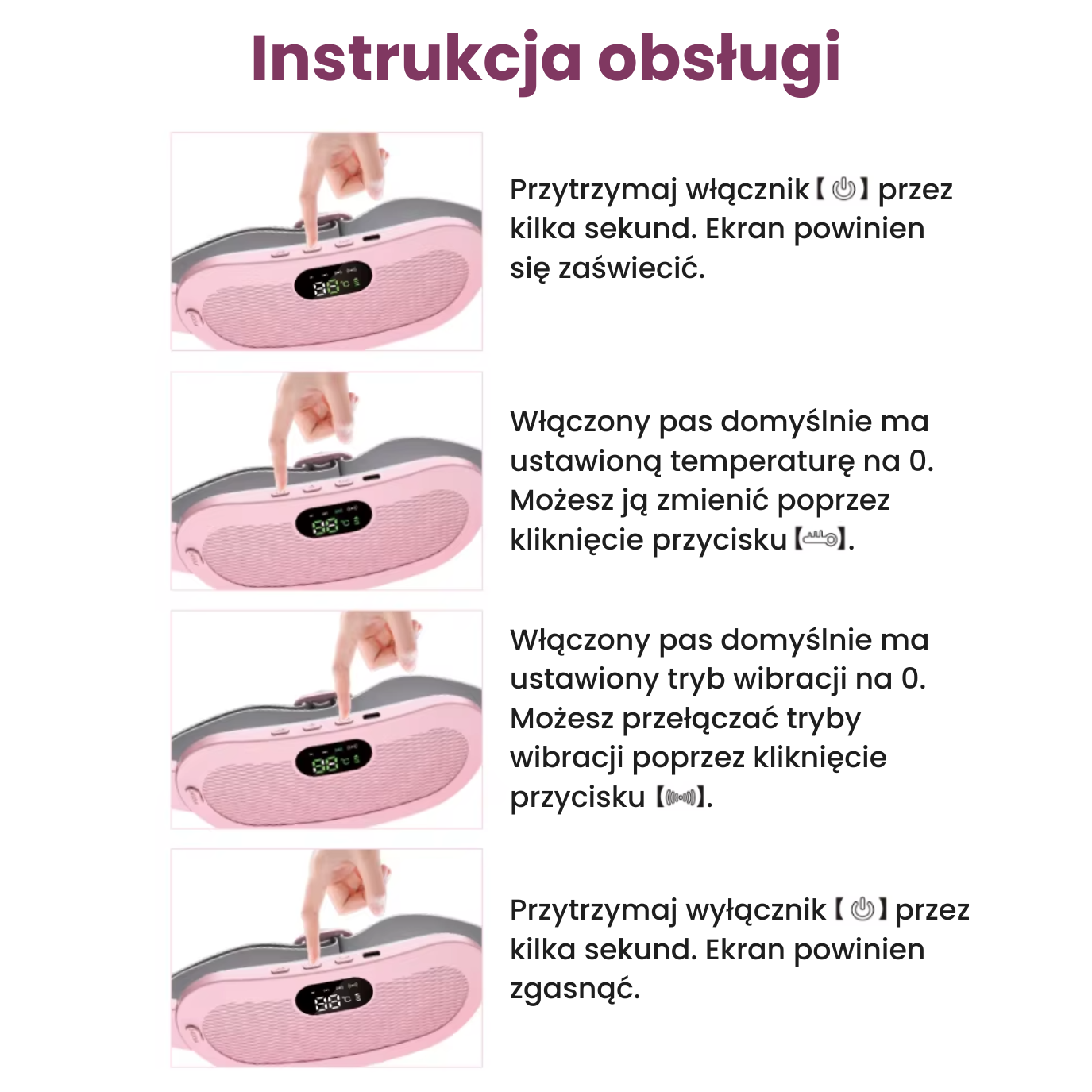 CozyBelly - Pas grzewczy łagodzący bóle menstruacyjne