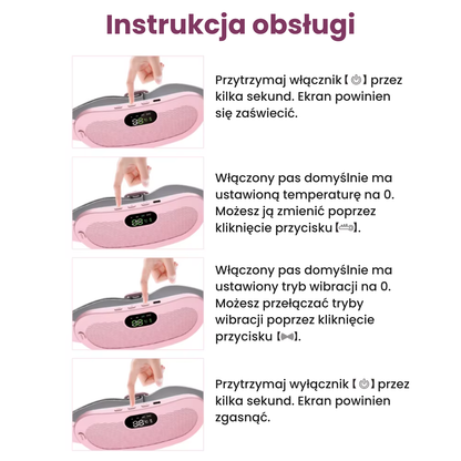 CozyBelly - Pas grzewczy łagodzący bóle menstruacyjne