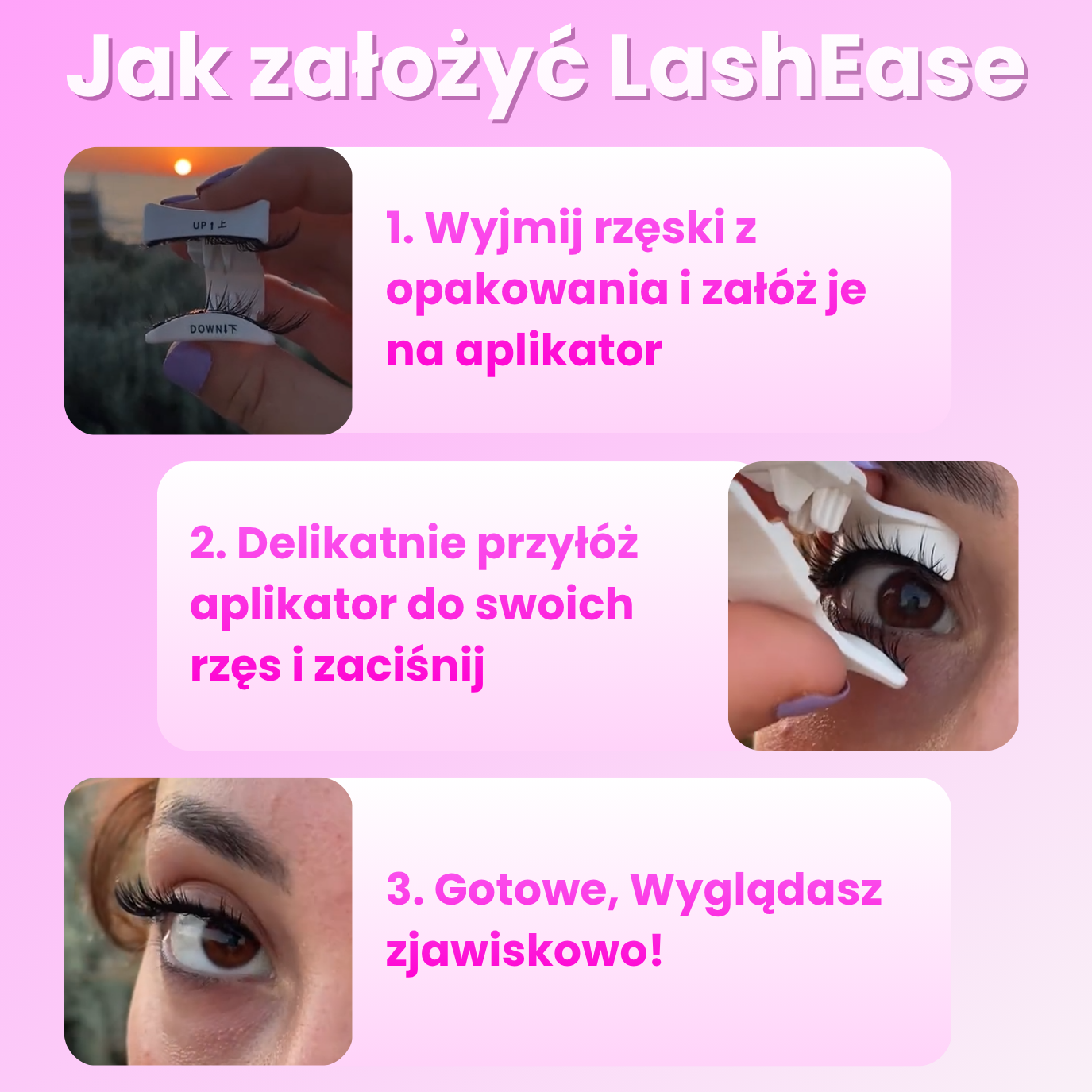 LashEase - Magnetyczne rzęsy +APLIKATOR GRATIS